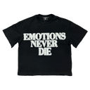 Mixed Emotions Black "End" Rhinestone Tee