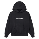 Purple Brand Half & Half Hoodie In Black