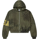 Vale Forever Safari Zip Up Hoodie In Green