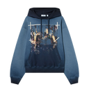 Off-White Narciso graphic-print hoodie in  Cloud Blue
