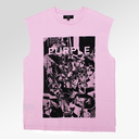 Purple Brand Textured Sleeveless In Pink