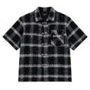 Guapi Obsidian Black Short Sleeve Flannel