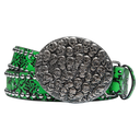Stolen Arts Green Glow Skullpile Belt