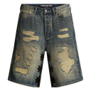 Lost Shdws Dstry Denim Short (Black)