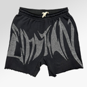 Mixed Emotions Black ‘Wild’ Rhinestone Shorts