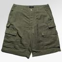 Purple Brand Woven Cargo Shorts In Military Green