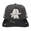 Rough Play  Vintage Snapback Hat(Grey/Black)