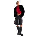 Ed Hardy Panther Heart Denim Shorts