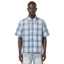 Guapi Ice Blue Plaid Shirt