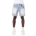 Guapi Aqua Blue Steel Plate Carpenter Shorts