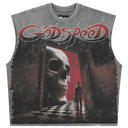 Godspeed Fate’s Doorstep Sleeveless T-shirt (Grey Wash)