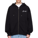 Off-White Black Mercy Scribble Skate Zip Hoodie
