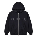 Purple Brand Chopped Zip Up Hoodie