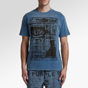 Purple Brand Textured SS Tee Authentic Blue