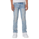 Guapi Aqua Blue Cross Kids Denim