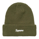 Supreme Loose Gauge Beanie In Olive