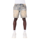 Guapi Faded Cross Denim Shorts