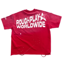 Rough Play Vintage Side Logo T-shirt In Red
