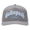 Godspeed Forever Trucker Hat In Grey/Blue