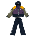 Rough Play Water Resistance Track Suit In Navy/Purple