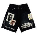 Mixed Emotions "Chaos" Carpenter Shorts in Black