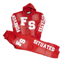 Forever Situated Sweatsuits In Red
