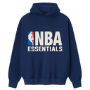 Essentials Fear of God x NBA Navy Sport Hoodie In Navy Blue