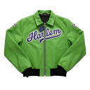 Vanson X Fly Geenius "Harlem" Bomber Jacket In Green