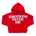 Mixed Emotions Red ‘End’ Rhinestone Hoodie