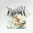 Mixed Emotion Cream ‘Jetski’ Rhinestone Tee