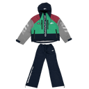 Rough Play Water Resistance Track Suit KIY Collab In Navy/Green