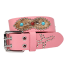 Homme + Femme Passport Belt Pink Faux Fur