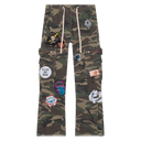 Godspeed Army Patchwork Flared Cargo Pants