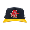 Rough Play Vintage Snapback (Navy/Yellow)