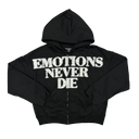 Mixed Emotions Black ‘End’ Rhinestone Hoodie