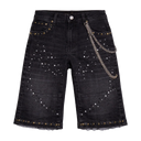 Elite Movie Star Kids Denim Shorts ( Black )