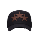 Amiri Three Star Trucker Hat - Black/Brown