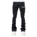 Guapi Obsidian Black Raindrop Leather Pant