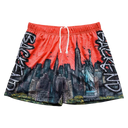 Backend Skyline Shorts Red