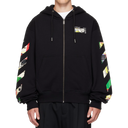 Off-White Black Industrial Arrow Regular Zip Hoodie