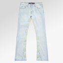 Lost Shdws Studded Denim In Bone
