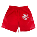 Mixed Emotions Red ‘Classic’ Nylon Shorts