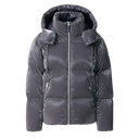 Mackage KENT-GLO High-Gloss Removable Hooded Down Jacket In Carbon Grey