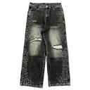 Mixed Emotions Grey "Stone" Baggy Jeans