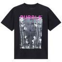 Purple Brand Mens HWT Jersey Crew Neck T-Shirt in Black