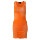 Lost Intricacy Orange Inverse Dress