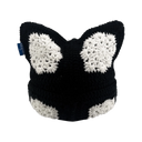 Arkyve Blue Snowflake Crochet Cat Hat