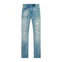 RTA Bryant Ripped Skinny Jeans In Golden Indigo
