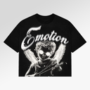 Mixed Emotions Black "Pearl" Cropped Tee