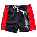 Rough Play Stripe Shorts In Black/Red